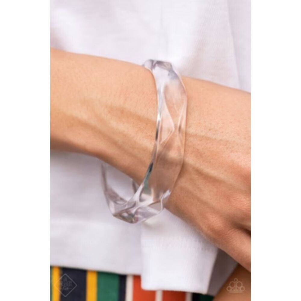 Clear-Cut Couture White Bracelet (110)